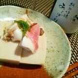 じんわり美味しい、北寄貝と高野豆腐の炊き物